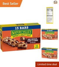 Gluten-Free Sweet  Salty Granola Bars - Dark Chocolate Peanut, 15 Bars, 18 oz