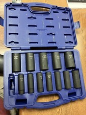 Napa Carlyle Impact Air Tools 61-0307 12 Sae Deep 6pt Socket Set No 716