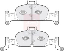 Brake Pads Set fits AUDI A6 C8 2.0D Front 2018 on 8W0698151AQ 4K0698151AB New