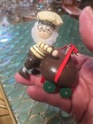 Vtg 90's Hershey's Christmas ornament SANTA BAKER ON TOBAGGON & KISS  Kurt Alder — photo 7