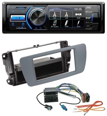 JVC Bluetooth MP3 USB DAB Autoradio für Seat Ibiza (ab 08) conemaragrau