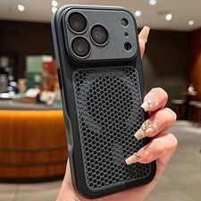 For iPhone 18 Pro Max 17 16 15 14 Heat Dissipation Magnetic Case Non-Slip Cover