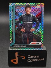 2025 Topps Chrome Formula 1 Kimi Antonelli Portrait Aqua Checker RC 173/199 #8