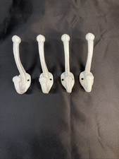 Rustic Coat Hooks for Wall Cast Iron Farmhouse Hooks Set of 4 New Opened 4 Pix