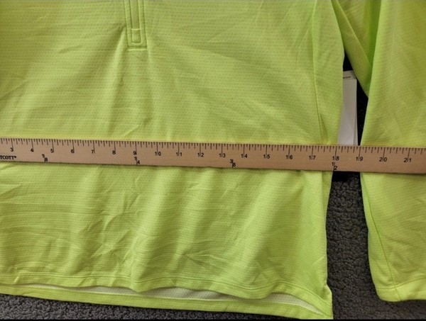 Top Nike Dri-FIT UV Advantage de media cremallera mujer S amarillo limón claro/negro manga larga~ 4