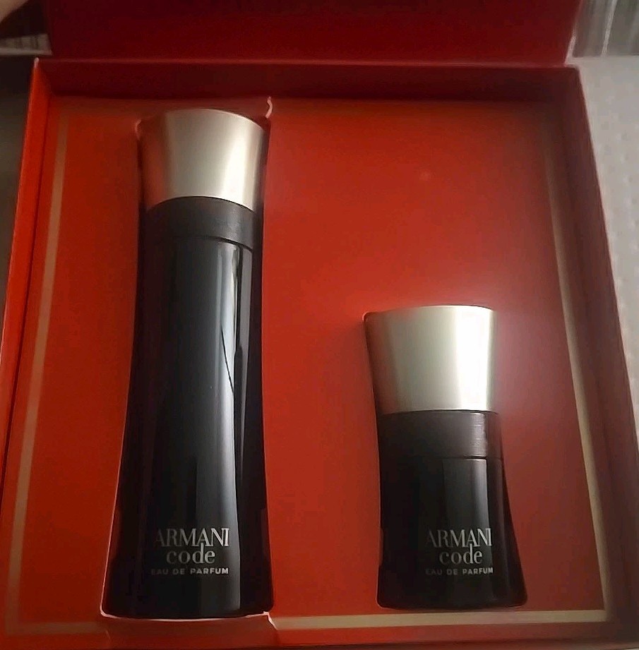 ARMANI CODE 2pc Set Giorgio Armani  Eau De Parfum Spray 3.7 oz & 1 oz NIB Rp$145