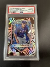 2024 Bowman Sterling Wyatt Langford TEK-Rose Gold Refractor 14/15 graded psa 10