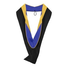 GradEssential Graduation Masters Hood Science/Mathematics - Gold/Royal Blue/Gold