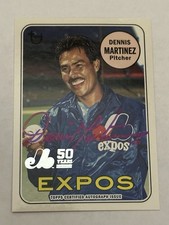 2019 Topps Archives 50th Anniversary of the Montreal Expos Dennis Martinez Auto