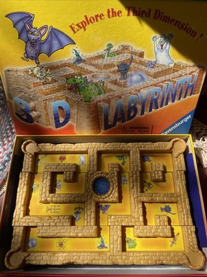 Ravensburger Boardgame 3D Labyrinth Explore The Third Dimension 2002 Age 4-8