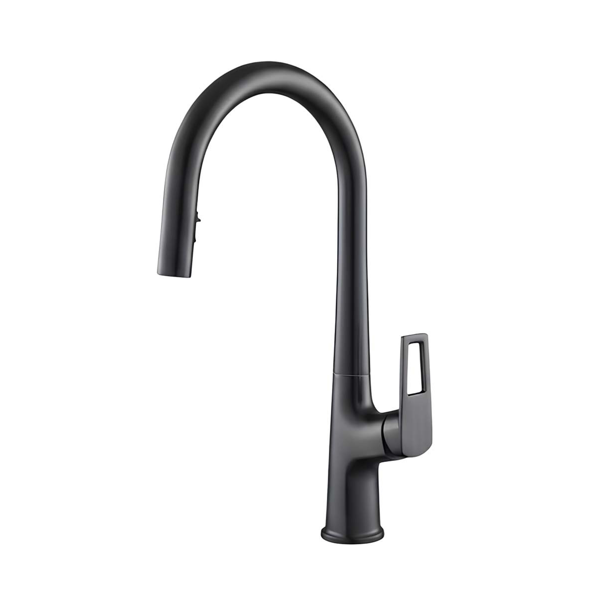 Mitigeur de cuisine extensible Avizar chromé avec bec haut rotatif