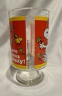 Peanuts Snoopy Woodstock "Love Drives Me Crazy" Pedestal Drinking Glass 1965 — photo 2