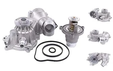 Engine Water Pump and Thermostat Housing with Gasket Kit for BMW 550i/650i