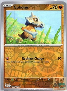 Cubone 072/142 Reverse Holo Common Stellar Crown