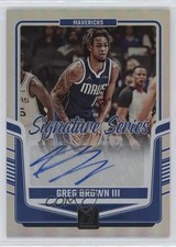 2024-25 Panini Donruss Signature Series Greg Brown III #SS-GBM Auto 1n5d