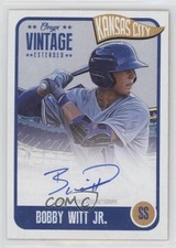 2020 Onyx Vintage Extended Blue Ink Auto /275 Bobby Witt Jr #EABW Auto 03wr
