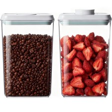 Pop Food Storage Containers Set Airtight Food Storage Containers with Pop Lid...