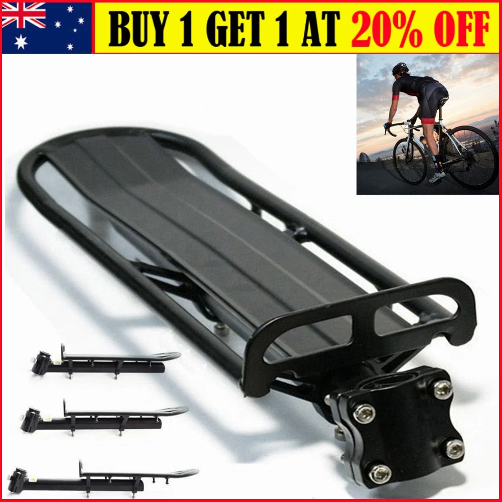 Bicycle Mountain Bike Rear Rack Seat Mount Post Pannier Luggage Cargo Carrier