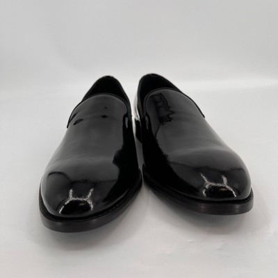 Johnston & Murphy Gavney Black Patent Leather Loafers Size 11M Formal Slip On Johnston & Murphy Gavney Black Patent Leather Loafers Size  main image 4