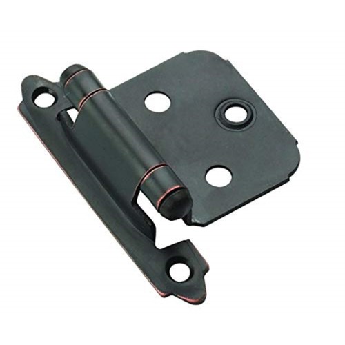 Amerock BP3404-CB Colonial Black Flush H-Hinge Pair – Cabinet Door Hinges