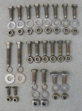 FORD THUNDERBIRD FRONT BUMPER BRACKET NUTS BOLTS LOCK WASHERS 1964-1965 64-66