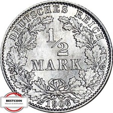 J 16  1/2 Mark KAISERREICH von 1906 G in STG  10721067