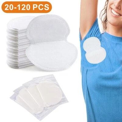 20/60/120X White/Skin Sweat Pads Patches Underarm Armpit Guard Sheet Shield