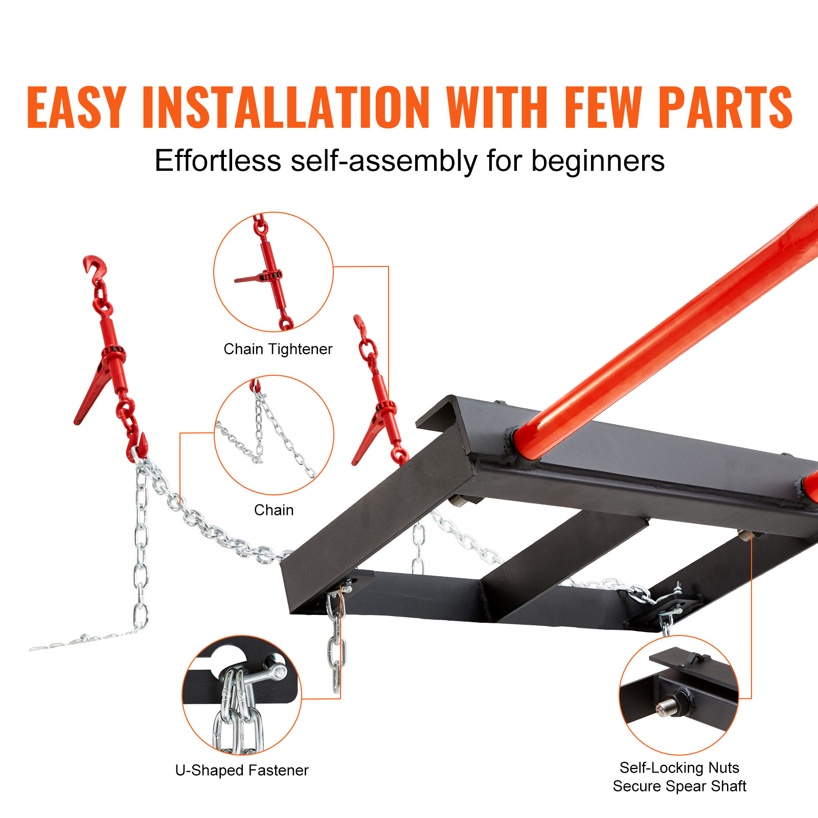 Piques D'Escalade VEVOR Pour Grimpeurs - Aluminium Léger, Support 158 Kg, Réglables