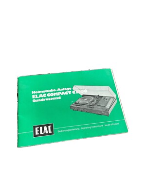 Anleitung Elac Compact C1300 Quadrosound Manual Hi-Fi 70er Jahre