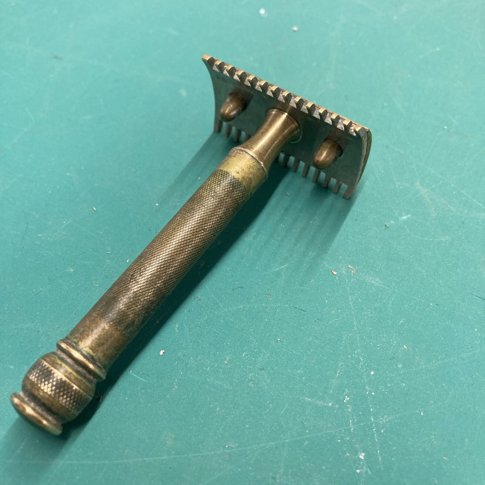 Antique Vintage 1900s Brass Collectible Men's Gillette Safety Razor