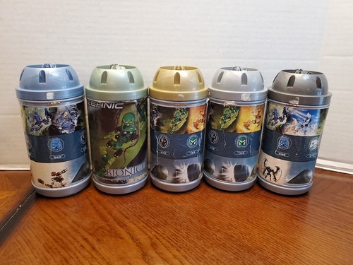 2001 Lego Bionicle ORIGINAL Toa Mata 8531 - 8536 Canister Manual Complete Sets - Picture 19 of 21