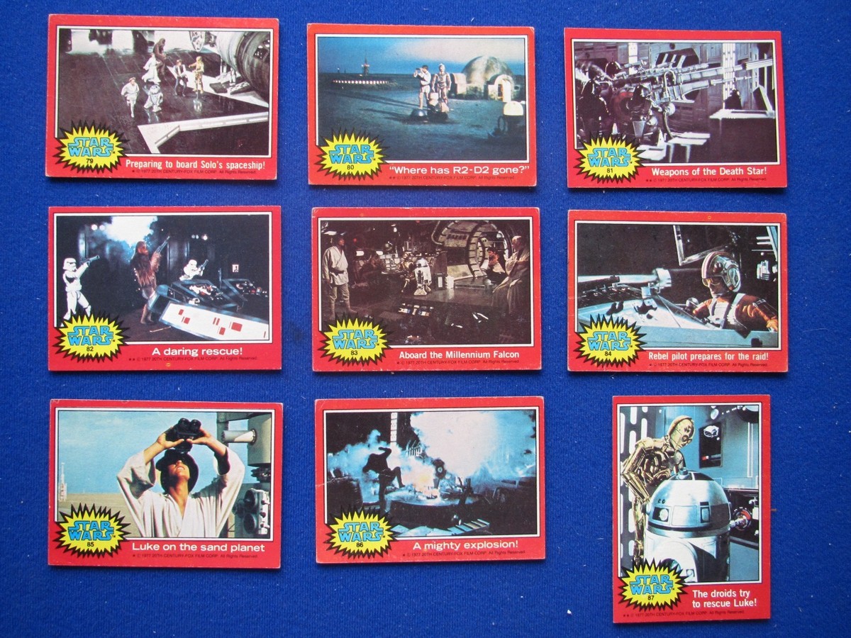 Topps 1977 Red Set - Star Wars Bubblegum Cards : U.S. Issue - Odd