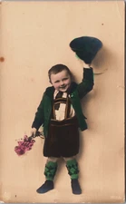 Boy Fashion Children Fashion Colored Vintage RPPC B207