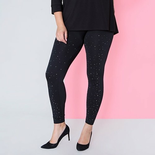 Fleece Lined Diamante Legging from 