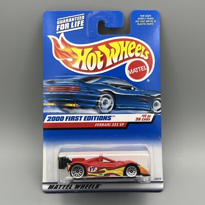 Hot Wheels 2000 First Editions Ferrari 333 SP #11/36 Read
