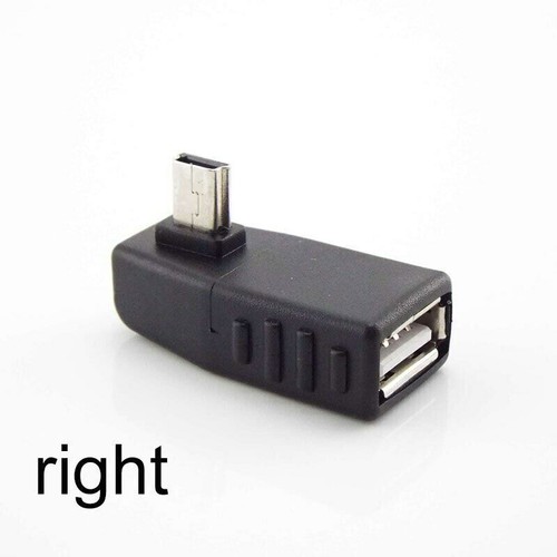 Mini USB 5pin Male To Female 90 Degree Angle Converter Connector Data Sync OTG - 第 10/17 張圖片
