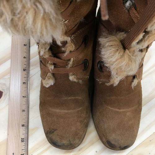 Sporto Boots Womens 8 M Paula Knee High Tall Winter Snow Flats Brown Leather - Picture 7 of 18