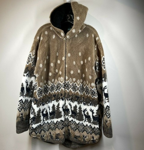 Mazmania Fleece Jacket Vtg XL 