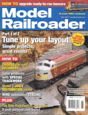 Model Railroader May 2007 Walthers Staging Yards C&O Loup Creek NYC Branch DCC 