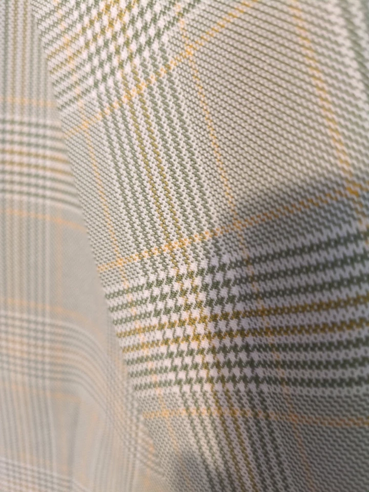 Presige vintage años 70 para hombre talla 44? Traje Chaqueta Deportiva 2 Botones Retro Verde Amarillo Foto 2 de 4