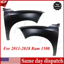 New Front Fender Set For 2011-2018 Ram 1500 2500 Primed with Emblem Provision