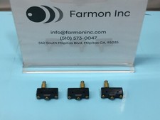 LOT OF 3 MICRO SWITCH BZ-2RQ-A2 SNAP ACTION SWITCH, 171848