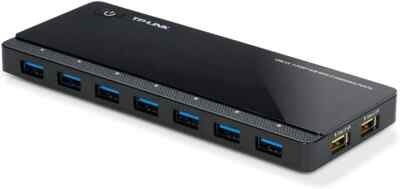 TP-Link UH720 7+2 Port USB 3.0 Slim Hub mit 2x2.4A Ladeports inkl. Netzteil
