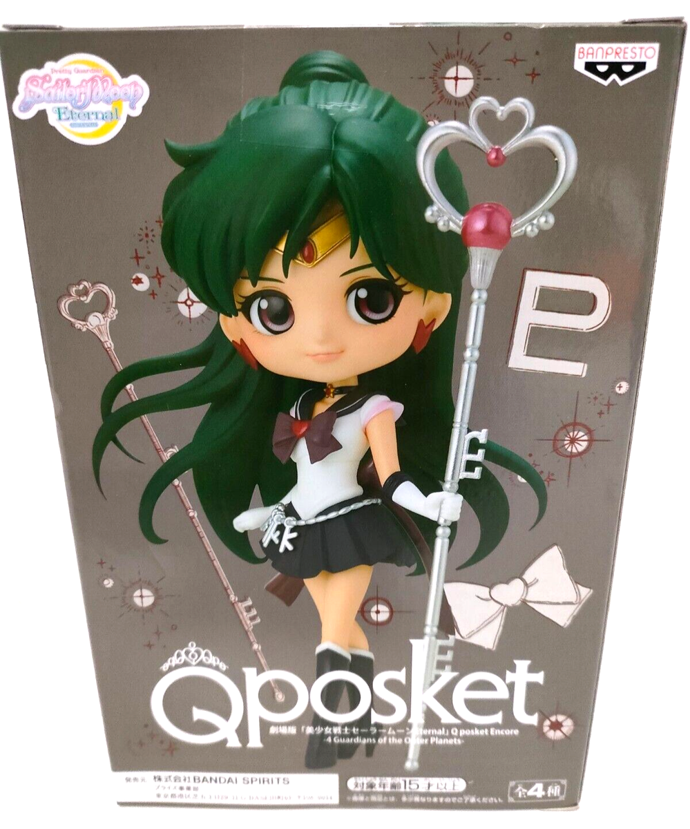 Q Posket Sailor Moon Eternal Super Sailor Pluto Figure Banpresto