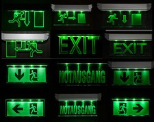 LED Notleuchte Notbeleuchtung Exit Notausgang Fluchtwegleuchte Licht Fluchtweg к