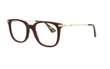 Gucci Eyeglasses Frames GG0110O 006 49 -19-145 Burgundy Gold Made in Japan