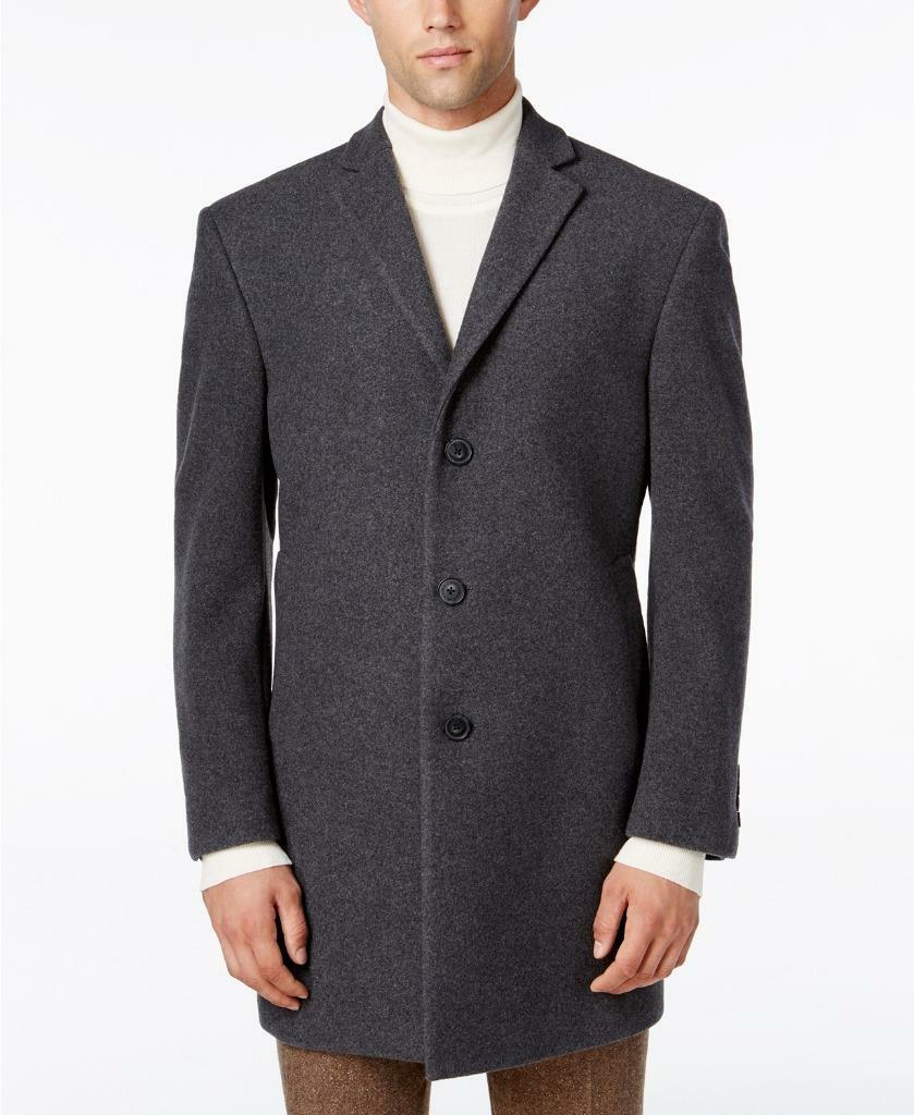 calvin klein overcoat mens