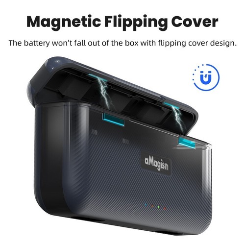 aMagisn For Insta360 Ace Pro2 Fast Charging Case Battery Charger Storage - Bild 10 von 19