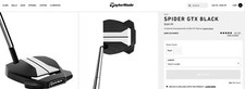 2023 TaylorMade Spider GTX Black Putter - RH Single Bend 34"