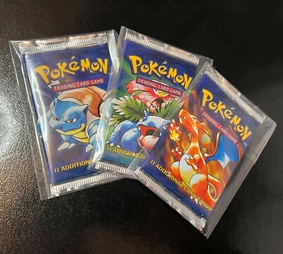 100 Pokemon Booster Card Pack Protector Sleeves / Bags - Scratch Protection